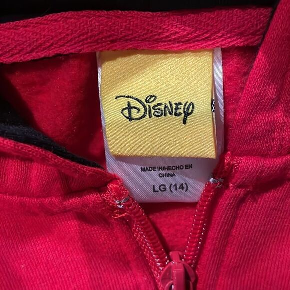 Minnie Mouse Zip Hoodie Disney New Sz 14 - Picture 2 of 7